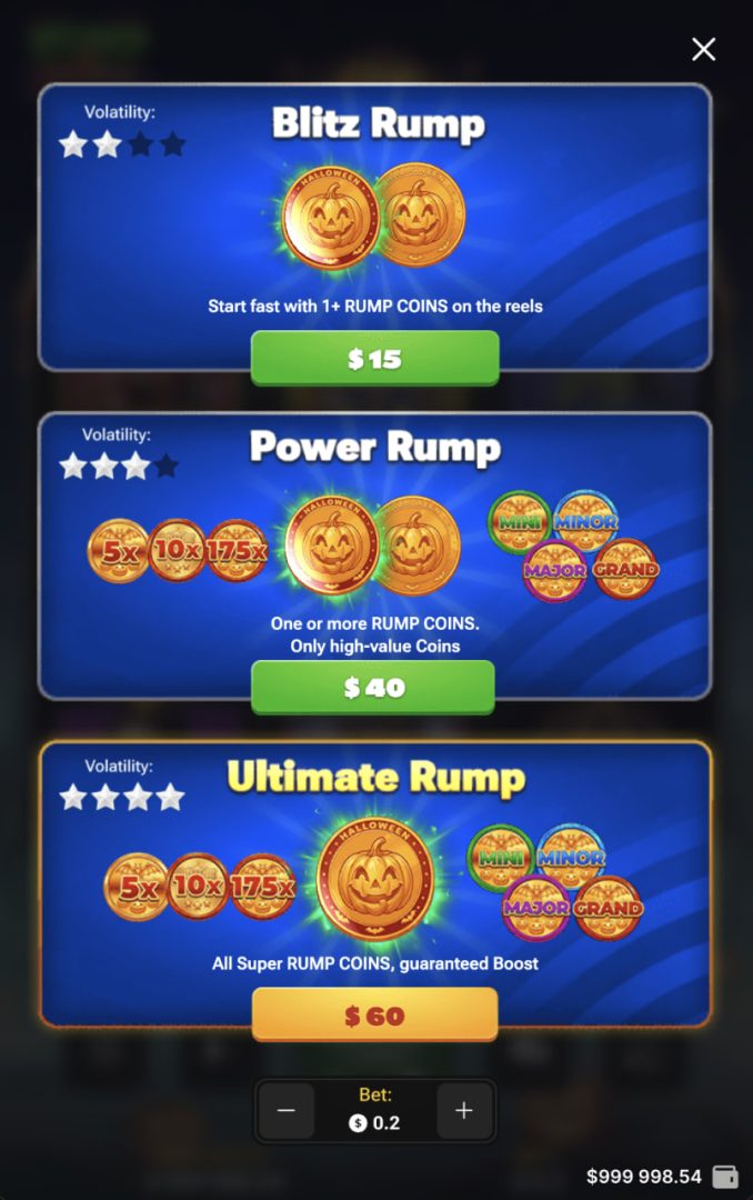 Rump And Halloween app casino bonus demo soldi veri, opzioni Buy Bonus in verticale su smartphone