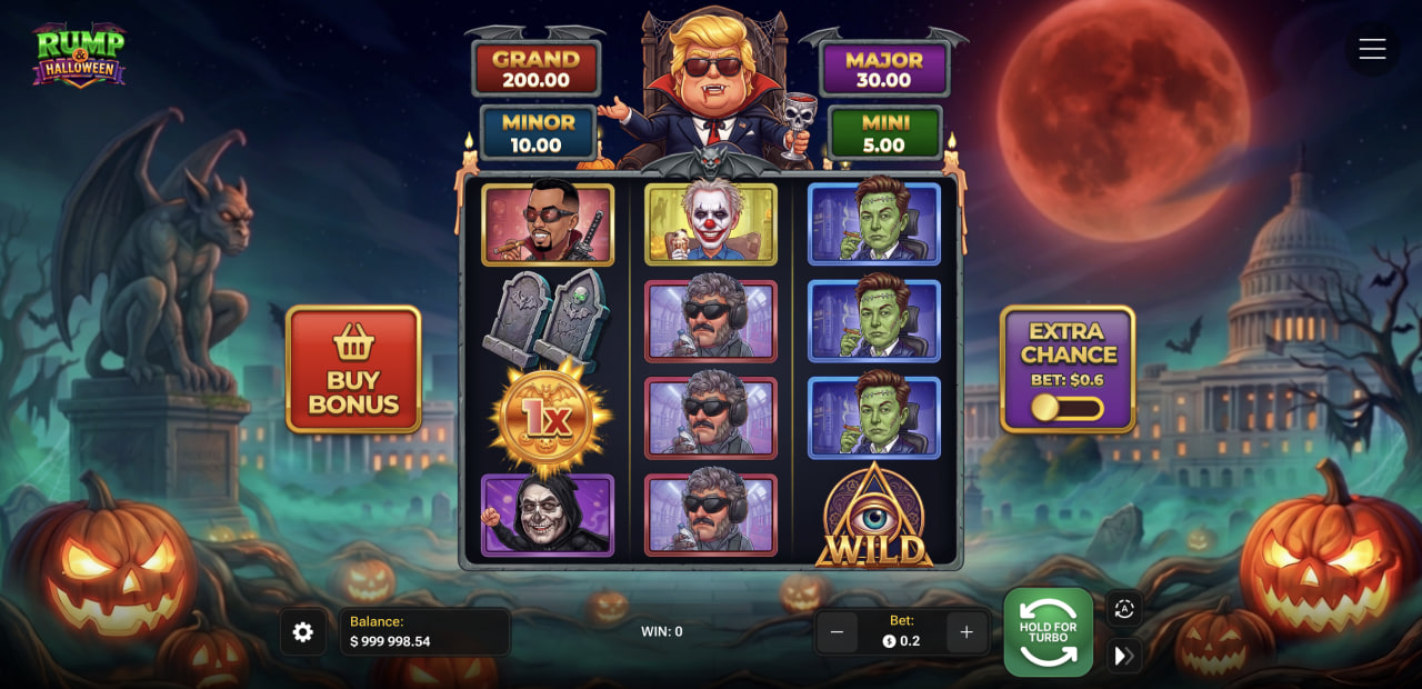 Rump And Halloween demo casino gioco bonus app, griglia con quattro jackpot, Buy Bonus ed Extra Chance